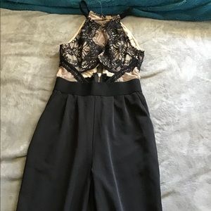 Black and nude sexy jumper